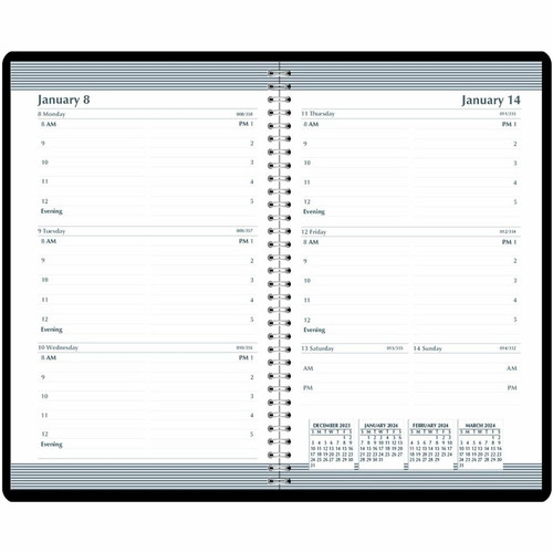 House of Doolittle Horizontal Format Recycled Weekly Planner - Julian Dates - Weekly - 12 Month - - (HOD27802)