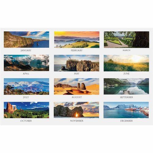 House of Doolittle Landscapes Nature Photo Wall Calendars - Julian Dates - Monthly - 12 Month - - - (HOD362)