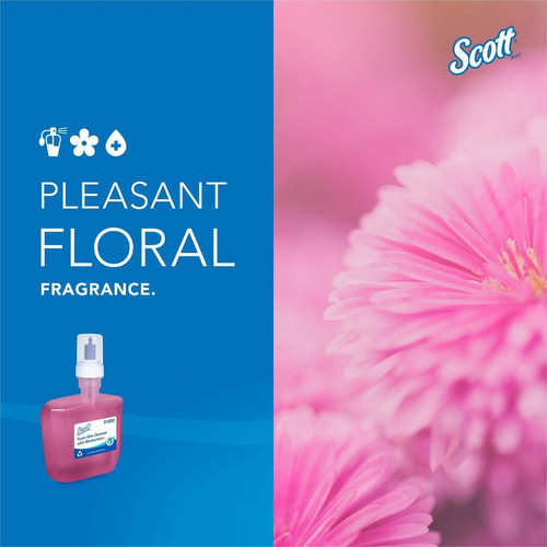 Scott Foam Hand Soap with Moisturizers - Foam - 1.27 quart - Floral - Hands-free Dispenser - For - (KCC91592)