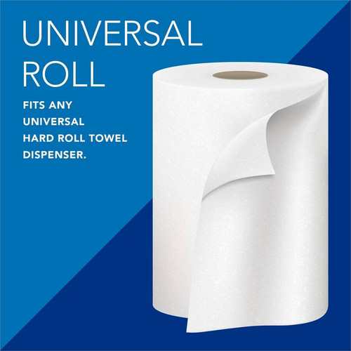 Scott Essential Universal High-Capacity Hard Roll Towels with Absorbency Pockets - 1 Ply - 8" x ft (KCC01000)