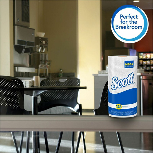 Scott Kitchen Paper Towels with Fast-Drying Absorbency Pockets - 1 Ply - 11" x 8.78" - 128 - 4.90" (KCC41482)
