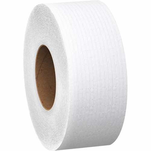 Scott 100% Recycled Fiber High-Capacity Jumbo Roll Toilet Paper - 2 Ply - 3.55" x 1000 ft - White - (KCC67805)