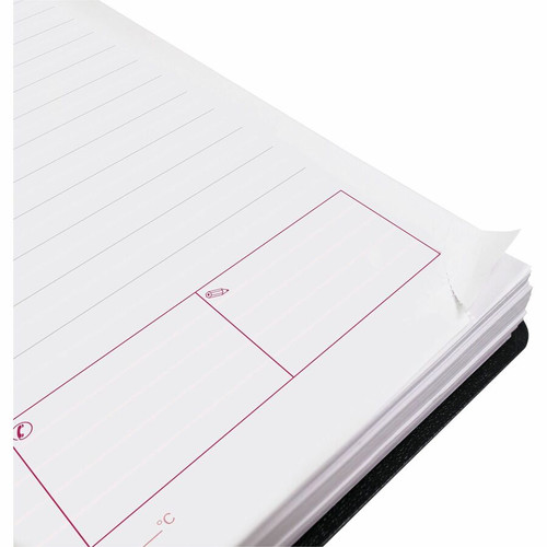 Brownline DuraFlex Daily Appointment Book / Monthly Planner - Julian Dates - Daily - 12 Month - - - (REDCB634VBLK)