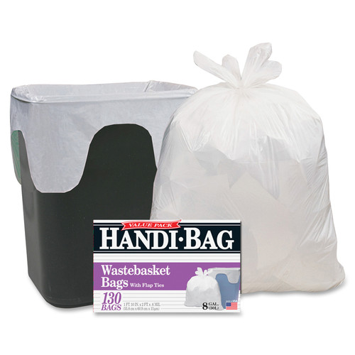 Berry Handi-Bag Wastebasket Bags - Small Size - 8 gal Capacity - 21.50" Width x 24" Length - 0.60 - (WBIHAB6FW130)