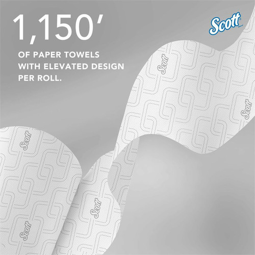 Scott Pro High-Capacity Hard Roll Towels with Elevated Design and Absorbency Pockets - 7.50" x 1150 (KCC25702)