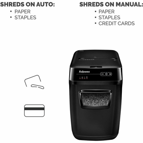 Fellowes AutoMax 200M Micro-Cut Auto Feed 2-in-1 Office Paper Shredder with Auto Feed - - - (FEL4656201)