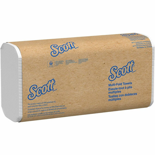 Scott Multifold Paper Towels with Absorbency Pockets - Multifold - 9.25" x 9.40" - Soft Wheat - - - (KCC03650)