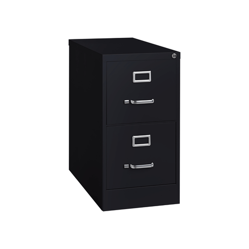 Metal 2 Drawer Letter File Cabinet with Lock 25³D, MOSWSVF2LT25, WSVF2LT25