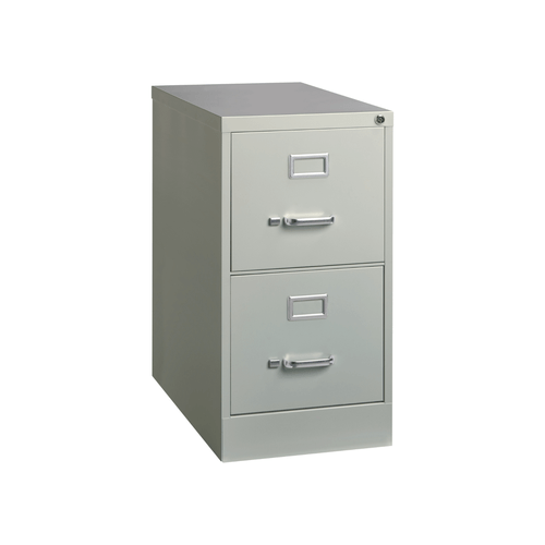 Metal 2 Drawer Letter File Cabinet with Lock 25″D - 15″W x 25″D x 28.38″H (MOSWSVF2LT25)