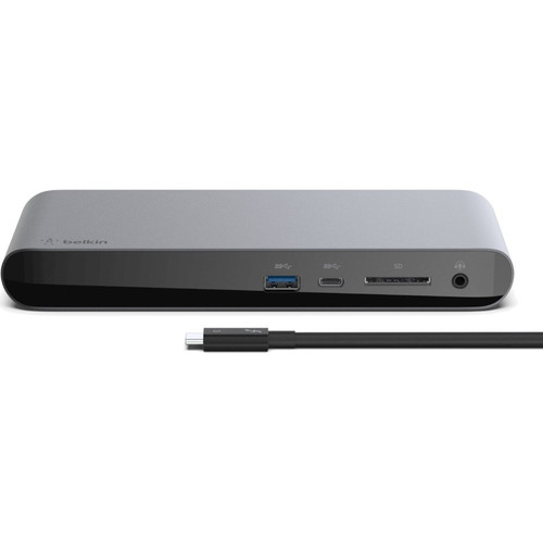 Belkin Thunderbolt 3 Dock Pro USB C Laptop Docking station MacOS & Windows, Dual 4K @60Hz - for - W (BLKF4U097TT)
