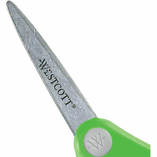 Westcott Soft Handle 5" Pointed Kids Value Scissors - 5" Overall Length - Left/Right - Stainless - (ACM14727)