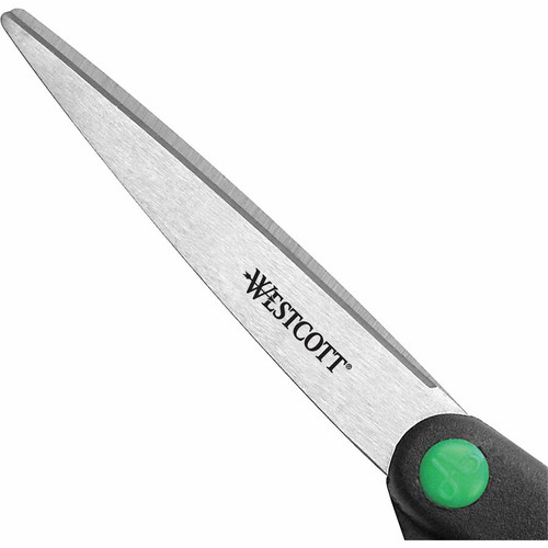 Westcott Kleenearth Scissors - 3.25" Cutting Length - 8" Overall Length - Straight-left/right - - - (ACM41418)