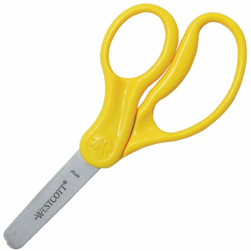 Westcott 5" Kids Blunt Tip Scissors - 5" Overall Length - Straight-left/right - Stainless Steel - - (ACM13130)