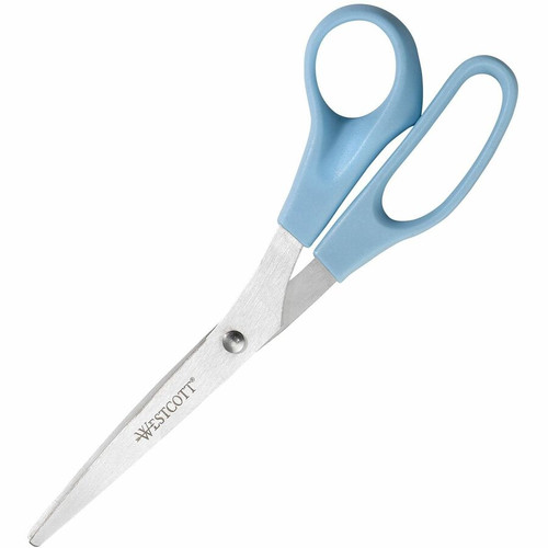 Westcott 8" All Purpose Straight Scissors - 8" Overall Length - Straight-left/right - Stainless - - (ACM13404)