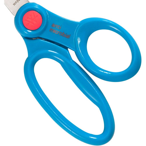 Westcott 5" Antimicrobial Kids Pointed Scissors - 5" Overall Length - Straight-left/right - Steel - (ACM14607)