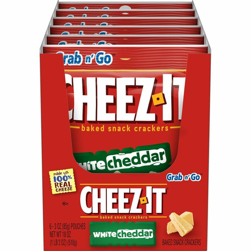 Cheez-It&reg White Cheddar Crackers - White Cheddar - 15 oz - 6 / Box (KEB31533)