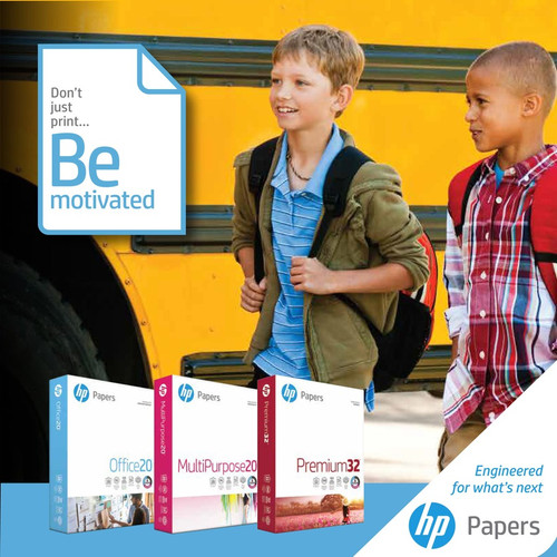 HP Papers Multipurpose20 Copy Paper - White - 96 Brightness - Letter - 8 1/2" x 11" - 20 lb Basis - (HEW112000CT)