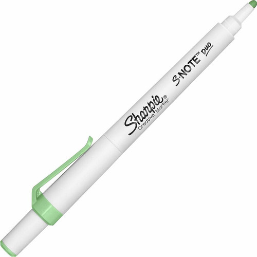 Sharpie S-Note Duo Dual-Tip Markers - Chisel, Bullet Marker Point Style - Assorted - 8 / Pack (SAN2154173)