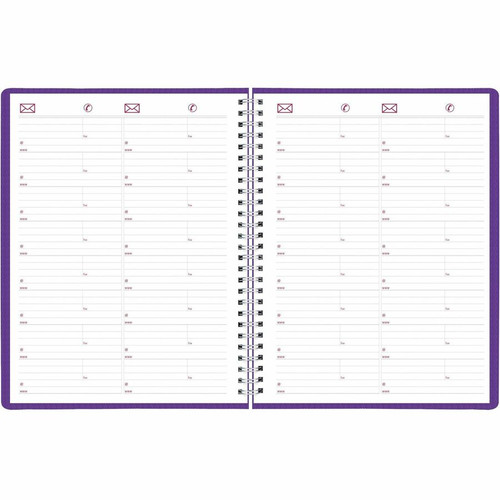 Brownline DuraFlex Weekly Appointment Planner - Weekly - 12 Month - January 2024 - December 2024 - (REDCB950VPUR)