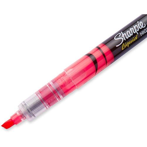 Sharpie Accent Highlighter - Liquid Pen - Micro Marker Point - Chisel Marker Point Style - Pink Ink (SAN1754464)