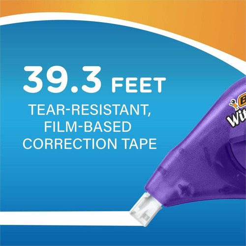 BIC Wite-Out Brand EZ Correct Correction Tape, 39.3 Feet - 10-Count Pack of white Correction Tape, (BICWOTAP10)
