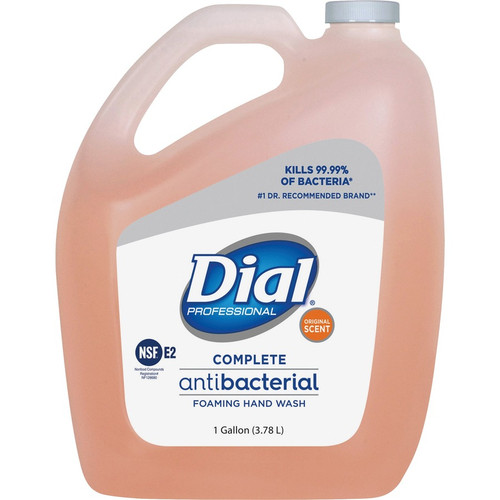 Dial Complete Antibacterial Foaming Hand Wash Refill - Original ScentFor - 1 gal (3.8 L) - Kill - - (DIA99795CT)