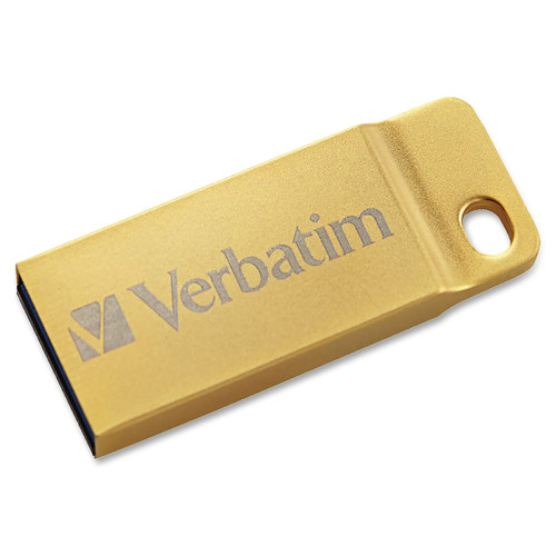 Verbatim 16GB Metal Executive USB 3.0 Flash Drive - Gold - 16 GBUSB 3.0 - Gold (VER99104)