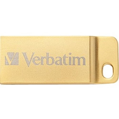 Verbatim 32GB Metal Executive USB 3.0 Flash Drive - Gold - 32 GBUSB 3.0 - Gold (VER99105)