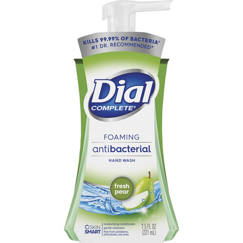 Dial Complete Foaming Hand Wash - Fresh Pear ScentFor - 7.5 fl oz (221.8 mL) - Pump Bottle - Kill - (DIA02934CT)