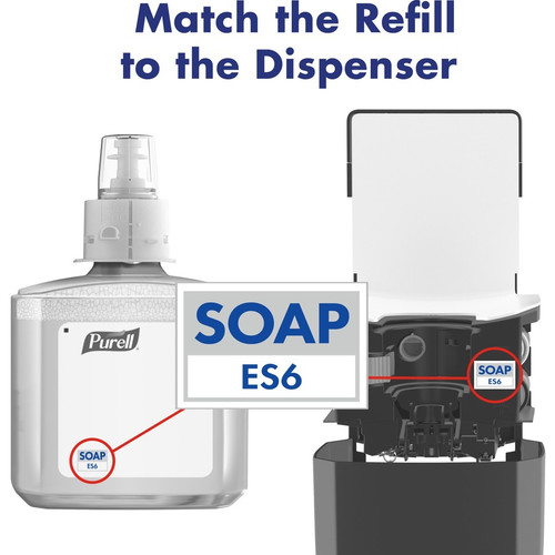 PURELL ES6 HEALTHY SOAP Fresh Scent Foam - Fresh ScentFor - 40.6 fl oz (1200 mL) - Dirt (GOJ647702)