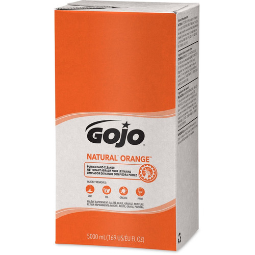 Gojo Natural Orange Pumice Hand Cleaner - Citrus ScentFor - 1.3 gal (5 L) - Oil Remover, Dirt (GOJ755602CT)