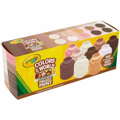 Crayola Colors of the World Washable Kids Paint - Liquid - 2 fl oz - 10 / Pack - Assorted (CYO542315)