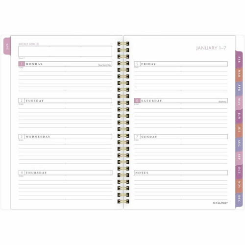 At-A-Glance Badge Collection City of Hope Planner - Small Size - Weekly, Monthly - 13 Month - 2024 (AAG1675F200)