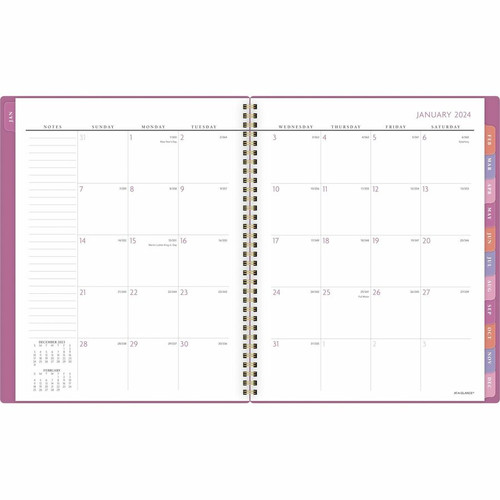 At-A-Glance Badge Weekly/Monthly Planner - Large Size - Weekly, Monthly - 13 Month - January 2024 - (AAG1675T905)
