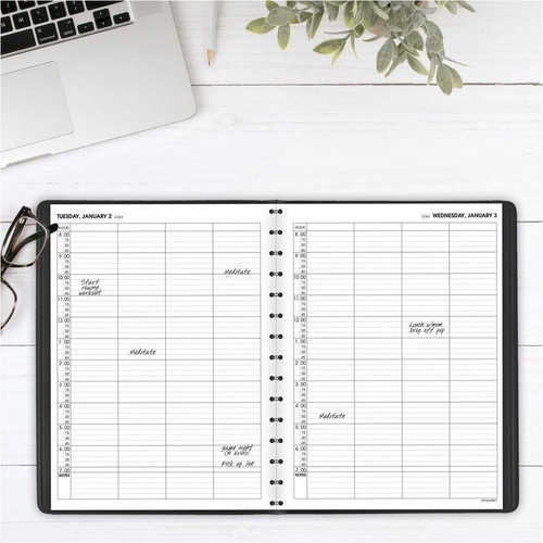 At-A-Glance Four Person Group Appointment Book - Large Size - Julian Dates - Daily - 1 Year - 2024 (AAG7082205)