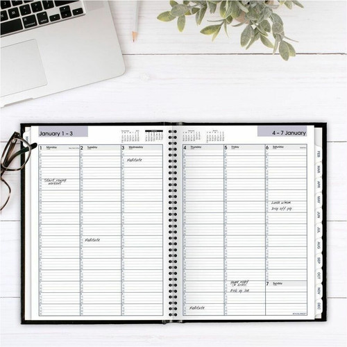 At-A-Glance DayMinder Premiere Appointment Book Planner - Large Size - Julian Dates - Weekly - 12 - (AAGG520H00)