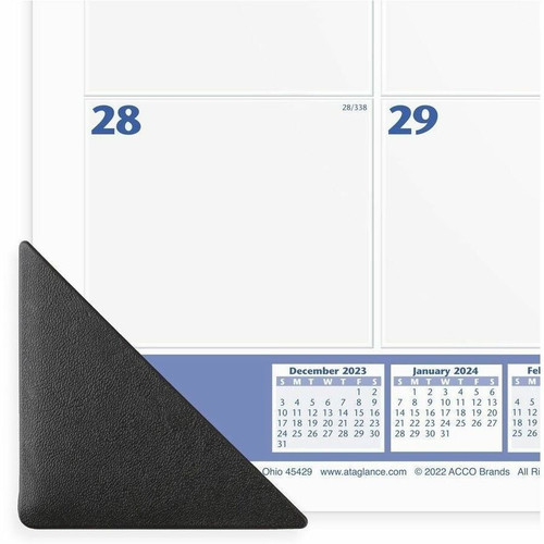 At-A-Glance Desk Pad Calendar - Standard Size - Julian Dates - Monthly - 12 Month - January 2024 - (AAGSW20000)