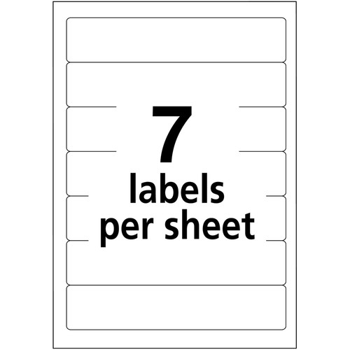 Avery Permanent File Folder Labels - 11/16" Width x 3 7/16" Length - Permanent Adhesive - - - (AVE05201)