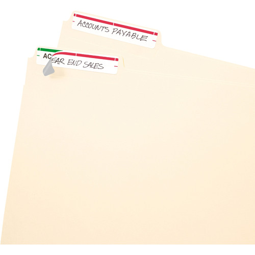 Avery Permanent File Folder Labels - 11/16" Width x 3 7/16" Length - Permanent Adhesive - - - (AVE05201)