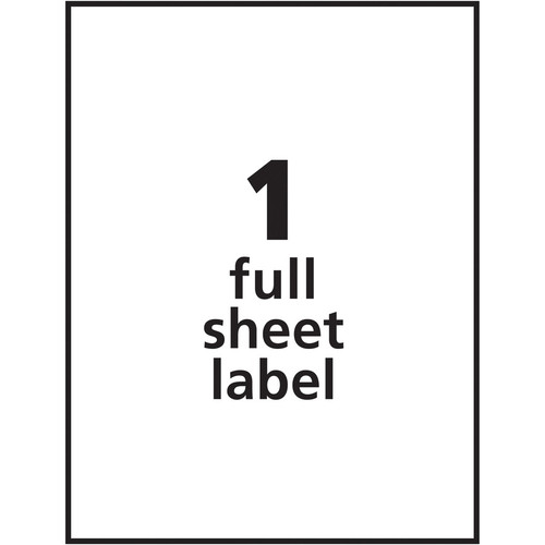 PRES-a-ply Labels - 8 1/2" Width x 11" Length - Permanent Adhesive - Rectangle - Laser, Inkjet - - (AVE30605)