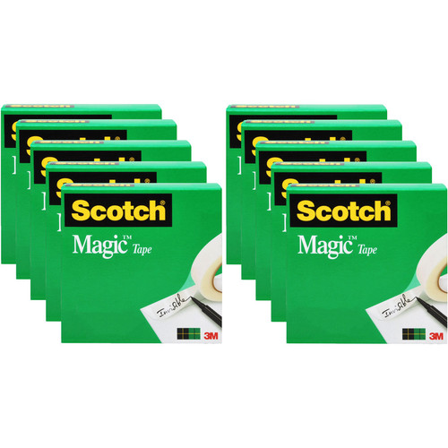 Scotch 3/4"W Magic Tape - 27.78 yd Length x 0.75" Width - 1" Core - Split Resistant, Tear Resistant (MMM810P10K)