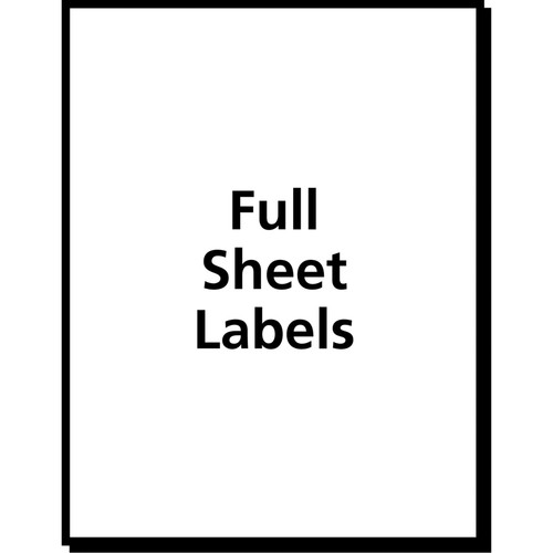 Avery Shipping Labels - TrueBlock - 8 1/2" Width x 11" Length - Permanent Adhesive - Rectangle (AVE5265)