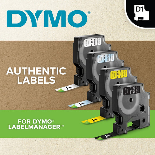 Dymo 1" Flexible Nylon Rhino Label Tape - 15/16" Width x 11 1/2 ft Length - Rectangle - Thermal - - (DYM1734524)