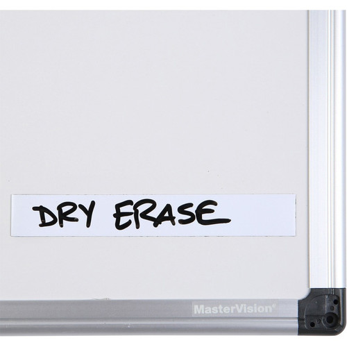 MasterVision 6" Magnetic Dry Erase Strips - 0.88" Length x 6" Width - For Board, Color Coding - 25 (BVCFM2518)