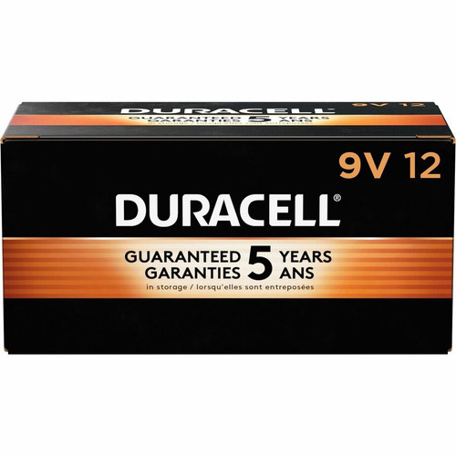 Duracell 9-Volt Coppertop Alkaline Batteries, 12-Packs - For Multipurpose - 9V - 6 / Carton (DUR01601CT)
