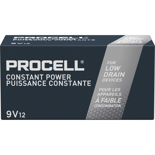 Duracell 9-Volt Procell Alkaline Constant Batteries, 12-Packs - For Industrial - 9V - 692 mAh - 9 V (DURPC1604BKDCT)