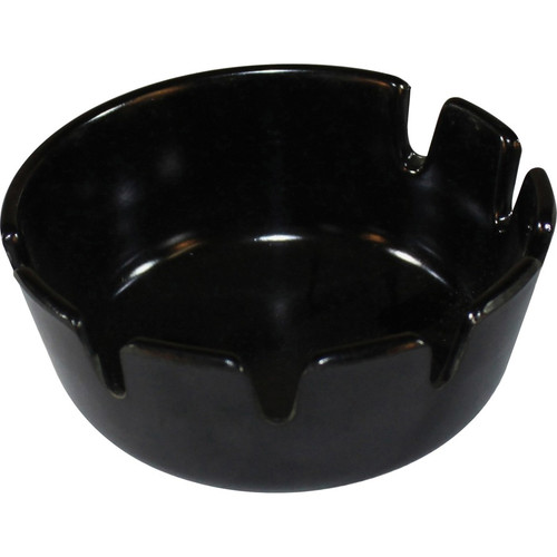 Impact Tabletop Ash Tray - Round - Heat Resistant, Lightweight - 1.8" Height x 4.8" Width - Plastic (IMP1007BX)