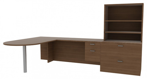 Desk and Bookcase Set