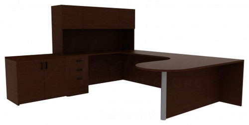 U-Shaped Office Desk with Hutch (CH-AM-1025)