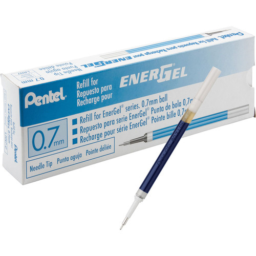 EnerGel Retractable Liquid Pen Refills - 0.70 mm, Medium Point - Blue Ink - Smudge Proof, Ink, - 1 (PENLRN7C)